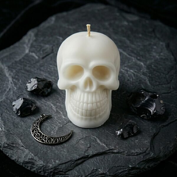 Vela Velón Calavera Tumba Trabajos - Imagen 3