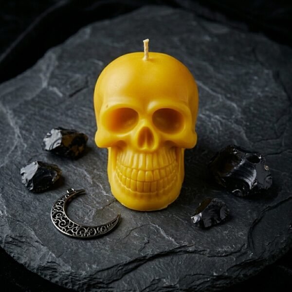 Vela Velón Calavera Tumba Trabajos - Imagen 4
