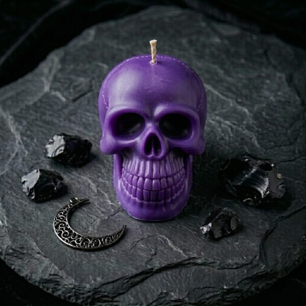 Vela Velón Calavera Tumba Trabajos - Imagen 2